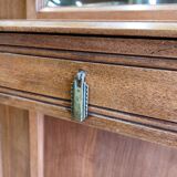 Old wooden wall-mounted locker room - Art Deco