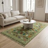 Small green Berber rug 100x150 cm