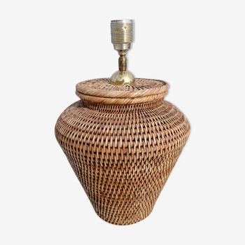 Rattan lamp foot