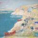 Oil on canvas by matilda ulmu 1917-2007.