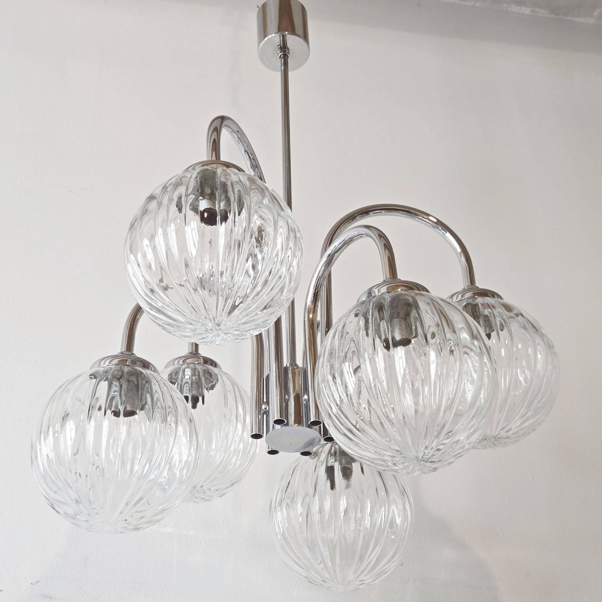 Lustre vintage 6 boules 1970