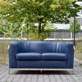 Zanotta Onda set Sofa & 2 Chairs blue leather
