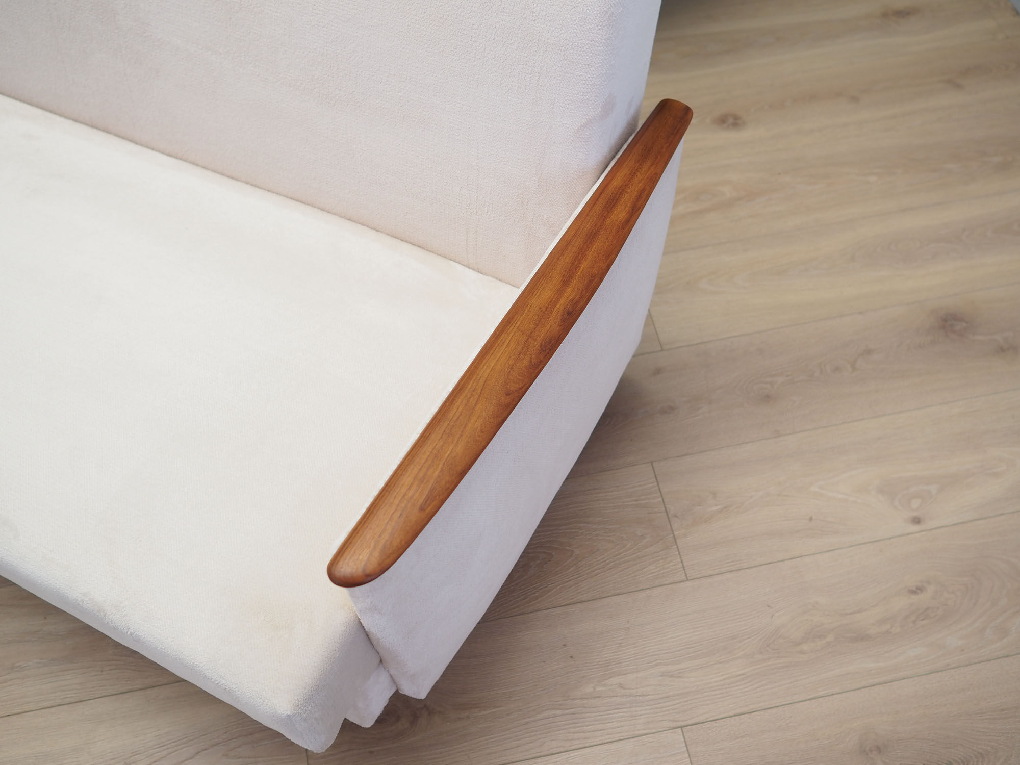 Ecru folding sofa, Danish design, 1960s, production: Denmark