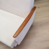 Ecru folding sofa, Danish design, 1960s, production: Denmark