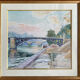 Le pont des saints pères à Paris,  par Pierre Emile le Prince Ringuet