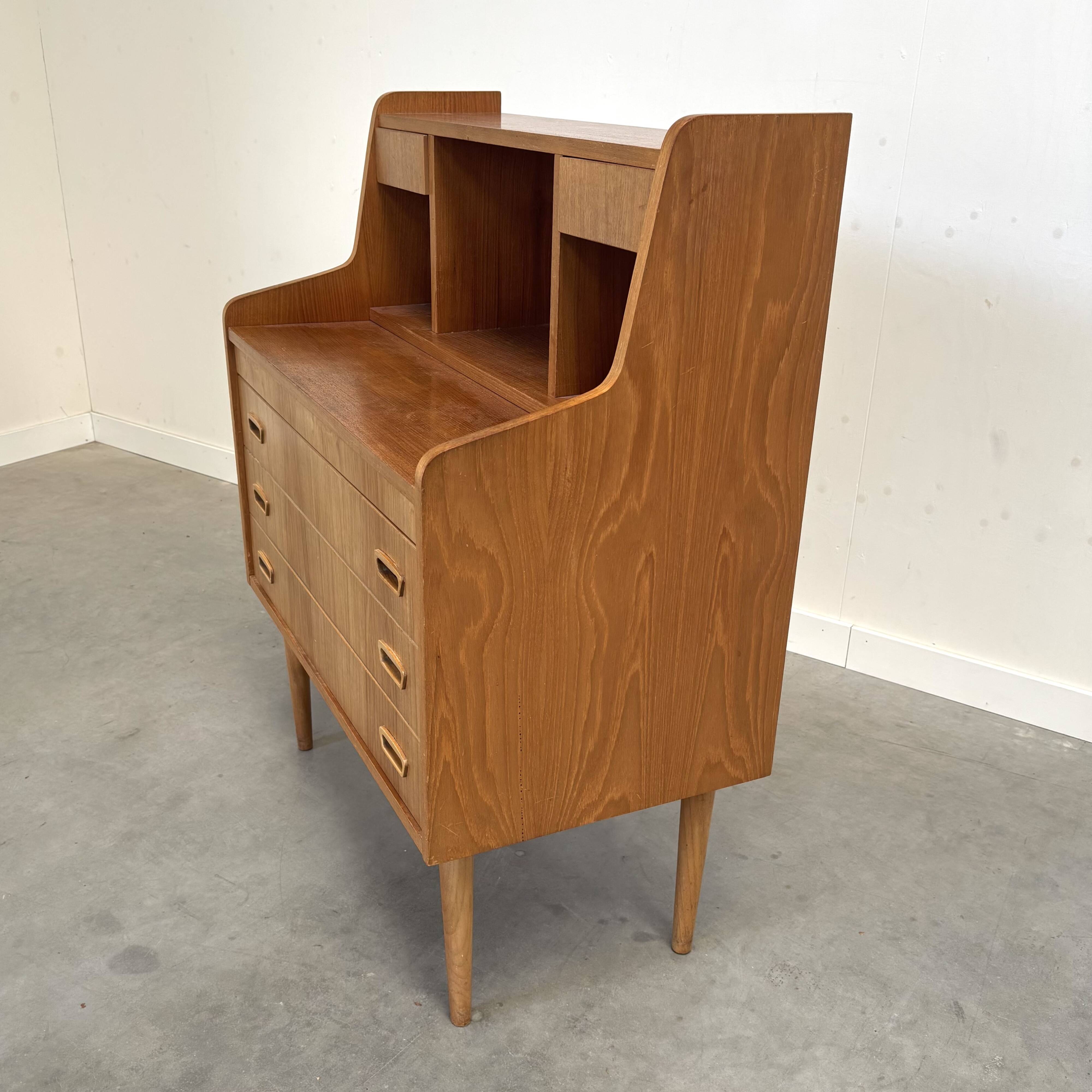 Danish teak secretaire 1960s