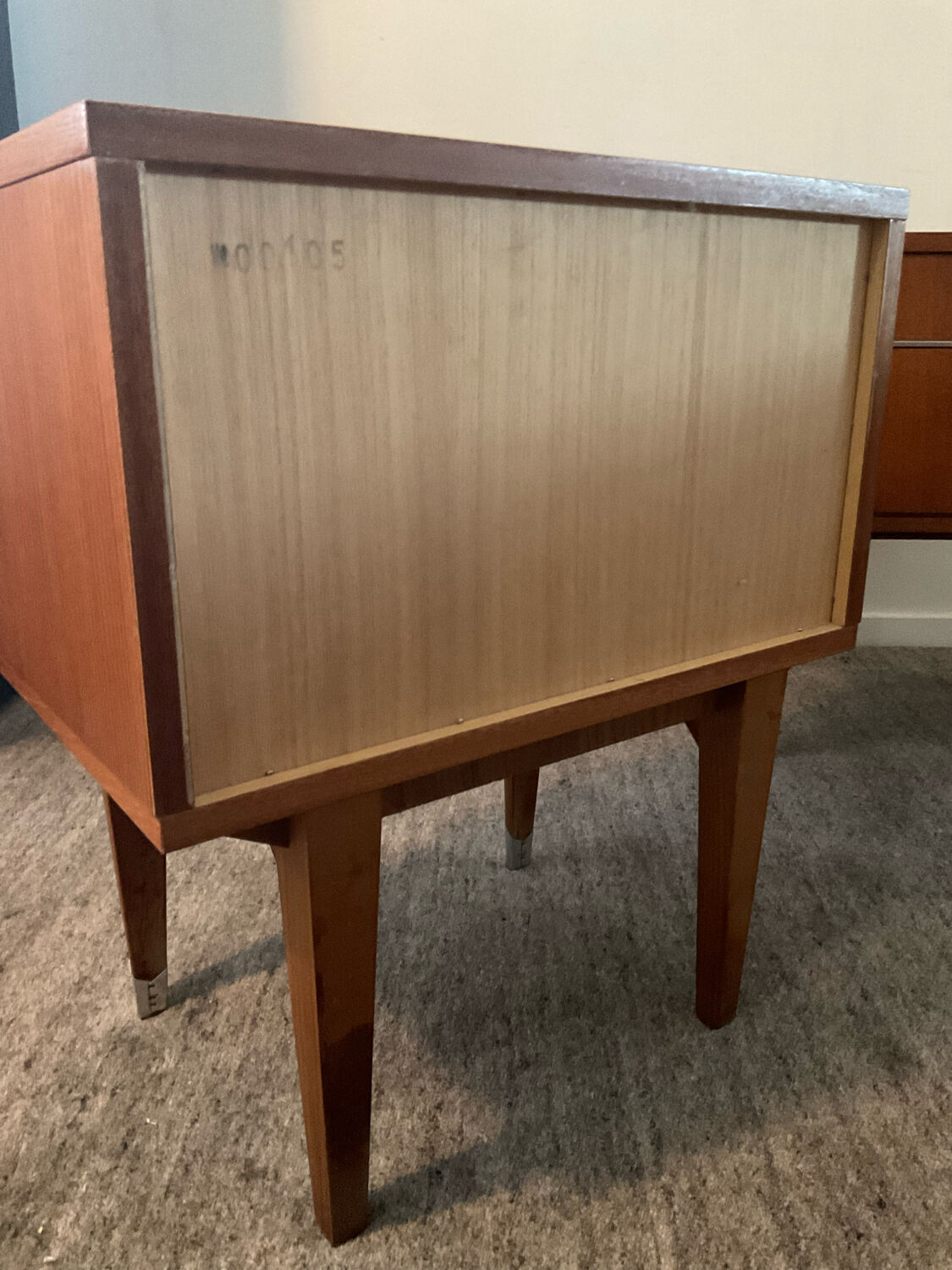 Pair of Scandinavian bedside tables from the 60s in teak