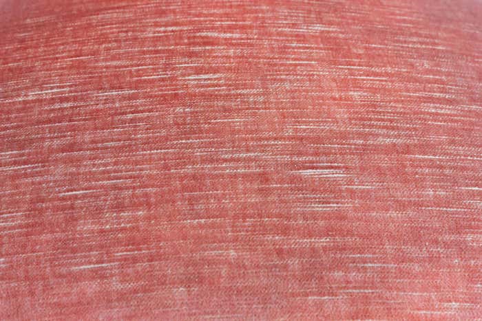 Pair of Louis XVI style medallion armchairs in orange velvet - circa 1950