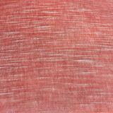 Pair of Louis XVI style medallion armchairs in orange velvet - circa 1950