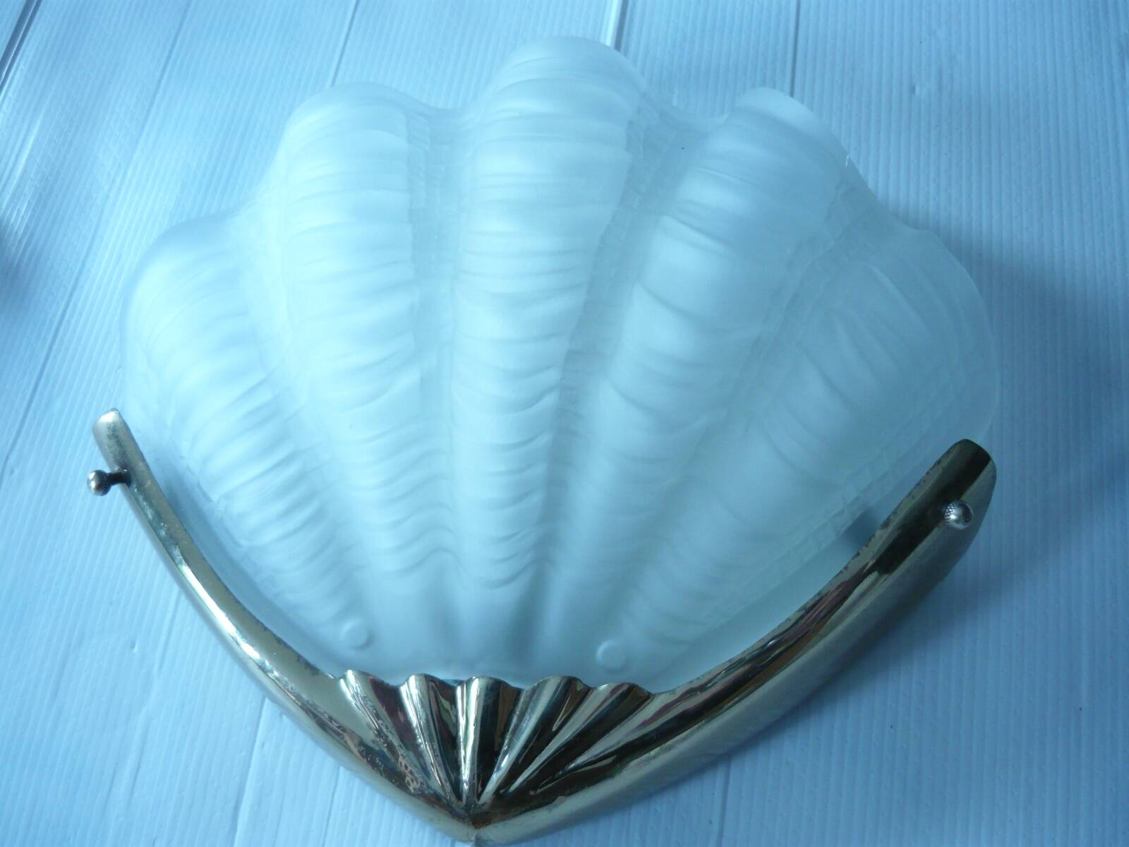 Pair of art deco style shell wall lights from the 60s/70s