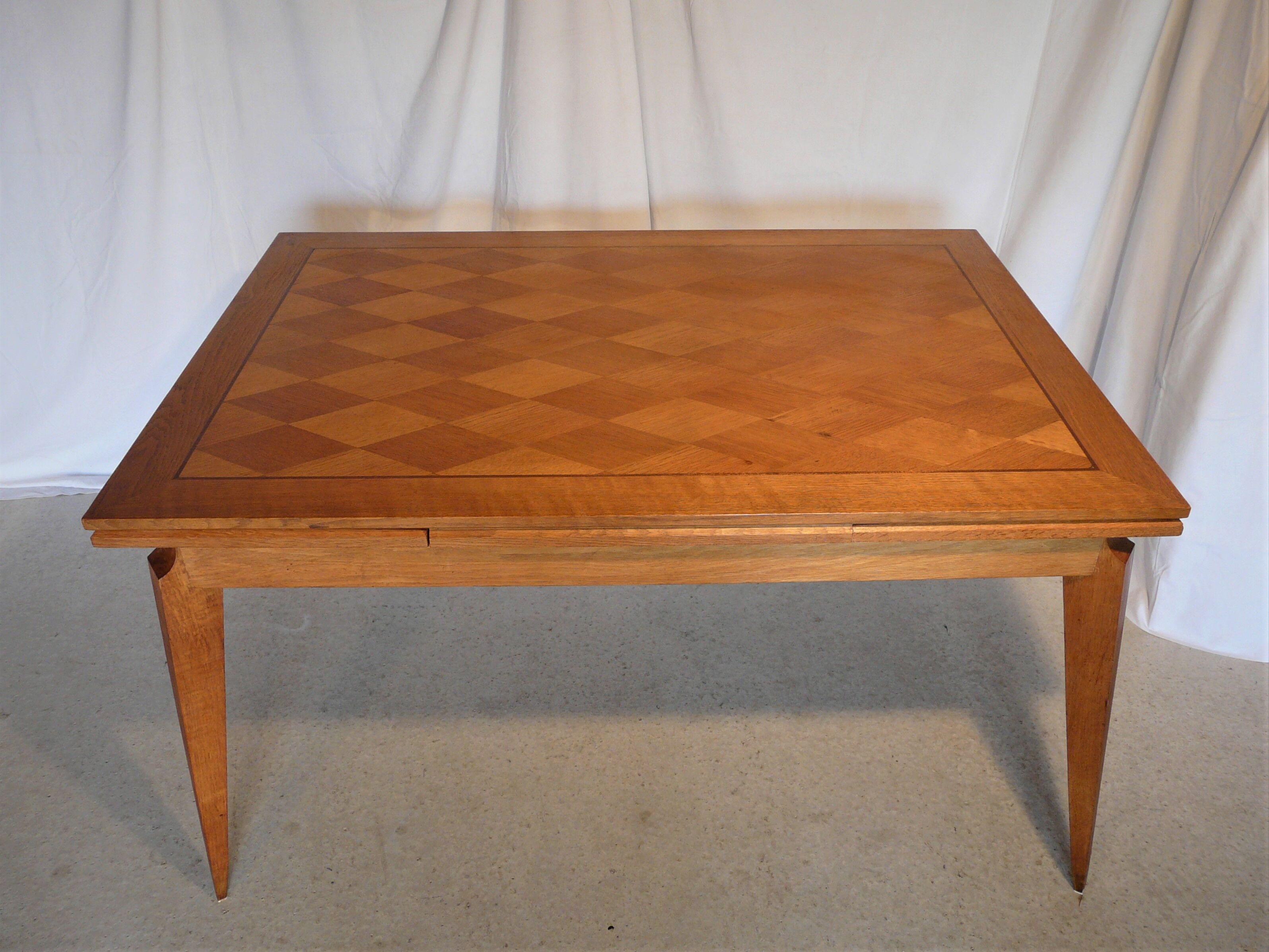 Vintage extendable rectangular table 50s