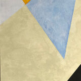 Tableau abstrait - huile sur toile - 90 x 90 cm