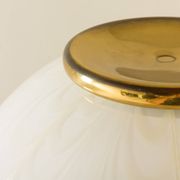 Rare Romeo Rega Murano glass and brass lamp, Italy 1980s