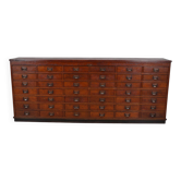 Large Dutch oak apothecary / filing cabinet or sideboard, 1930s