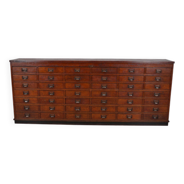Large Dutch oak apothecary / filing cabinet or sideboard, 1930s
