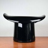 Vintage Italian vase top hat in Murano glass, 1980s.