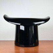 Vintage Italian vase top hat in Murano glass, 1980s.