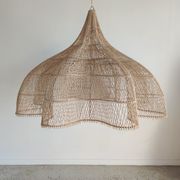 Huge rattan suspension in the shape of a corolla H:1m; D: 1m50