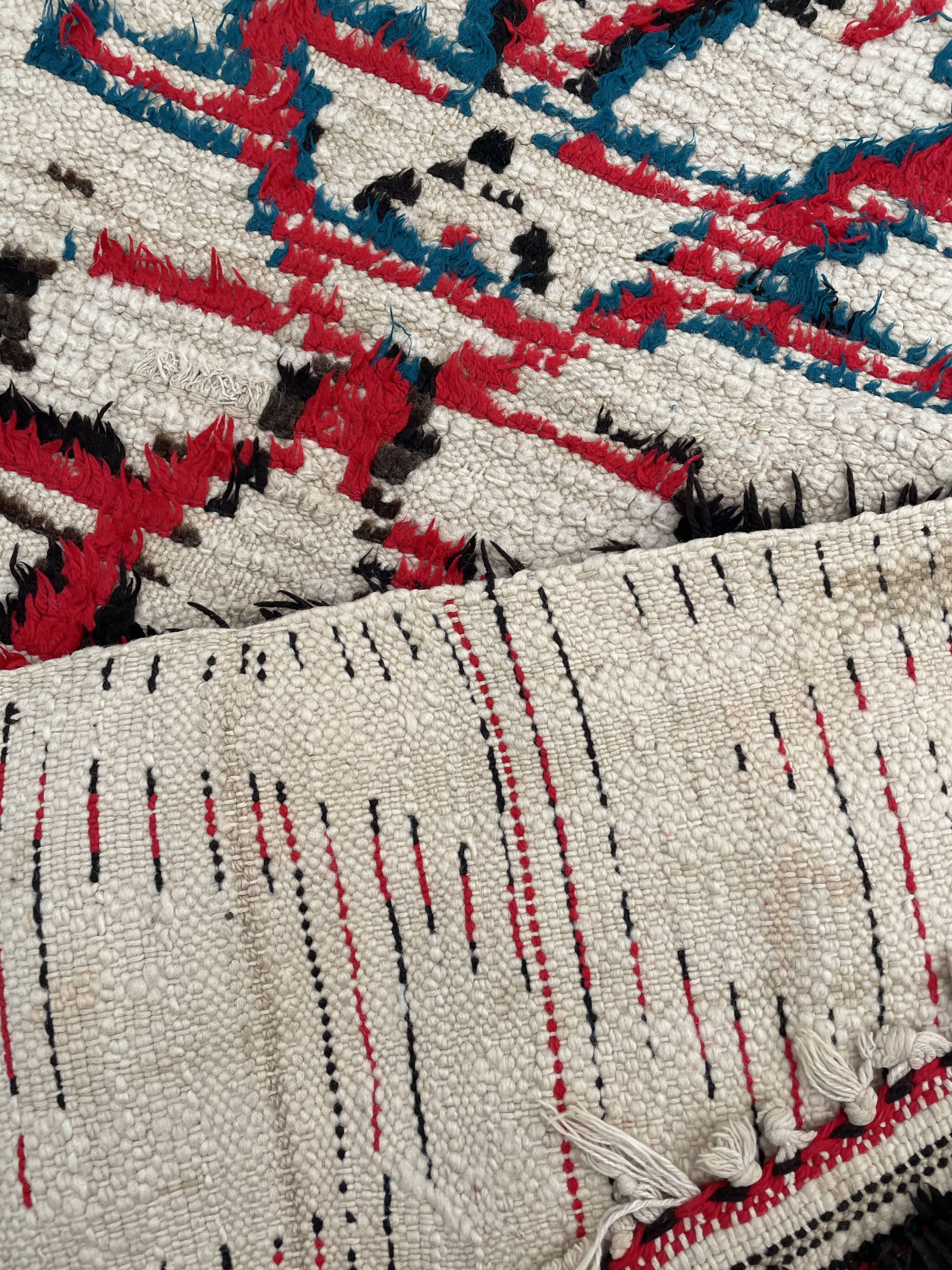 Berber rug Azilal vintage red