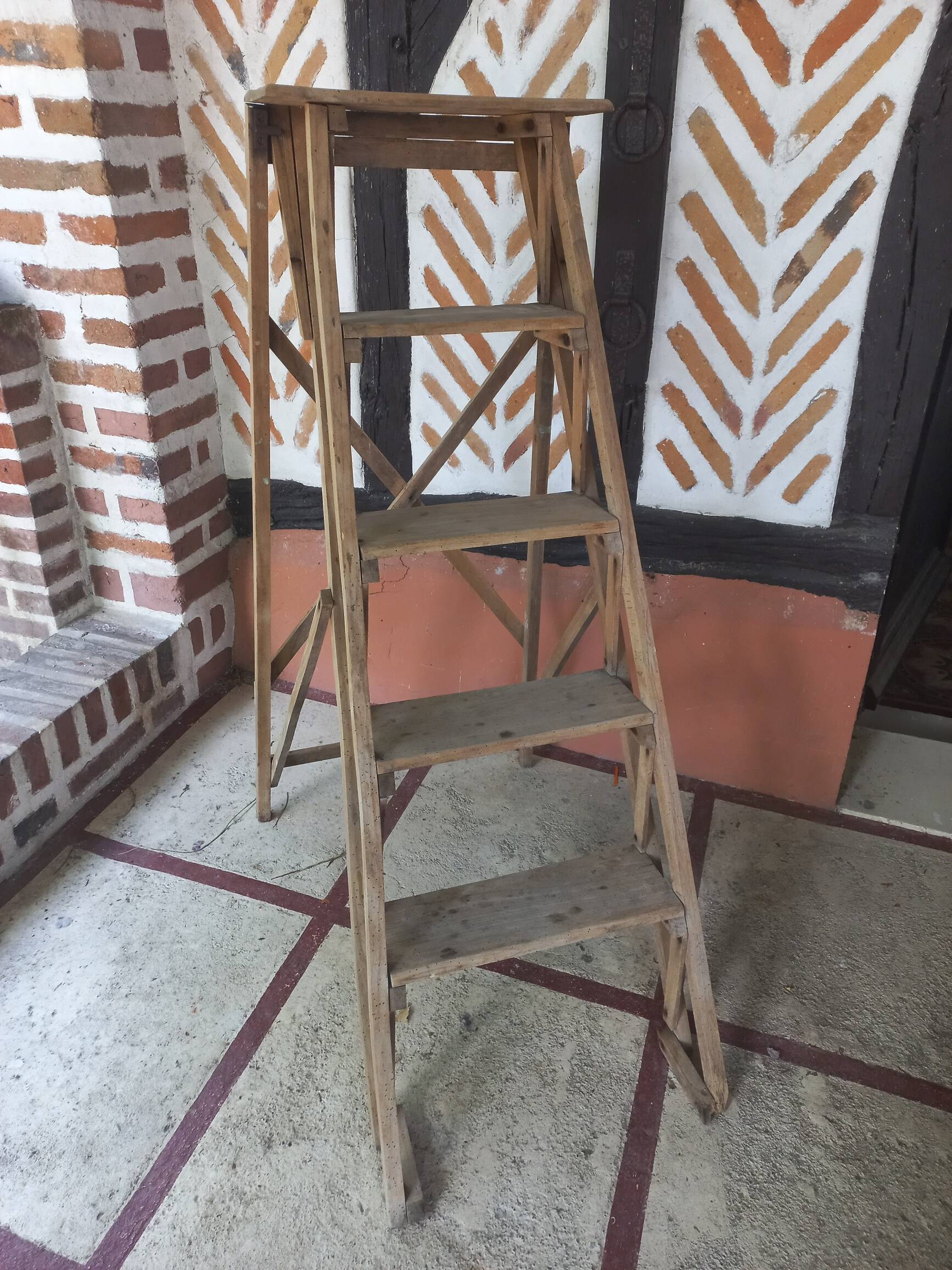 Antique painter's stepladder