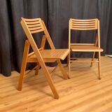 A pair of folding chairs, Netherlands, 1970s.