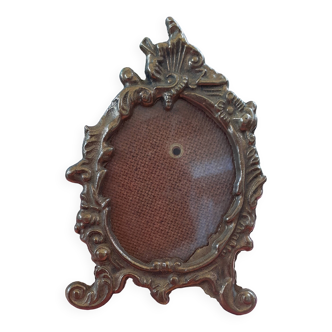 Cadre photo ancien en bronze