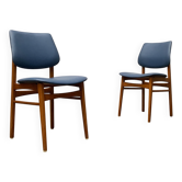 Mid-century wooden chair set