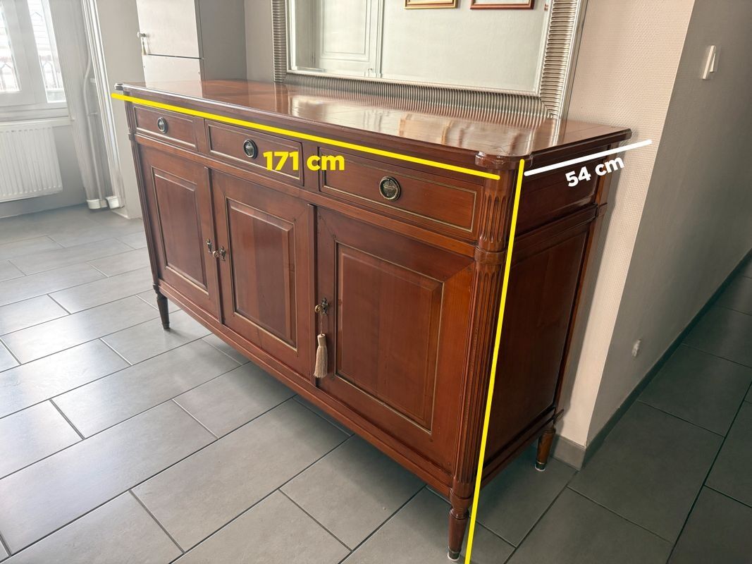 Louis XVI cherry wood sideboard