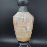 Large stoneware vase from Bouffioulx signed Losson, Hand-turned 1960