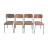 Set of 4 vintage chairs mod.1257 by Gustav Hassenpflug for Embru 1934