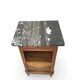 Tables de chevet italiennes en placage d'acajou avec de splendides