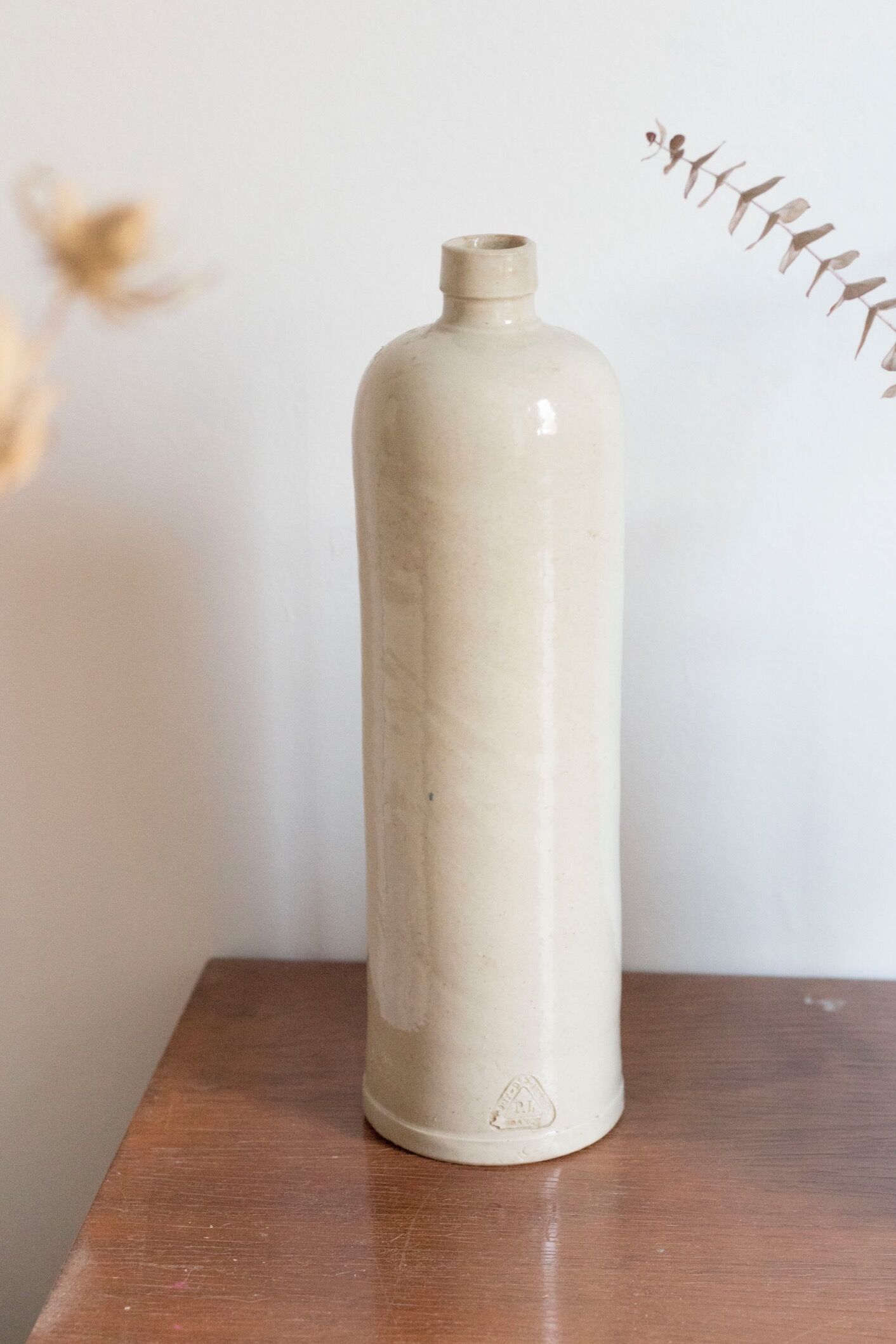 Enamelled stoneware bottle pont des vernes