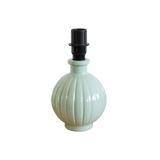 Pied de lampe, ancienne bouteille en verre peint