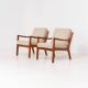 Pair of “Senator” easy chairs by Ole Wanscher for France & Son