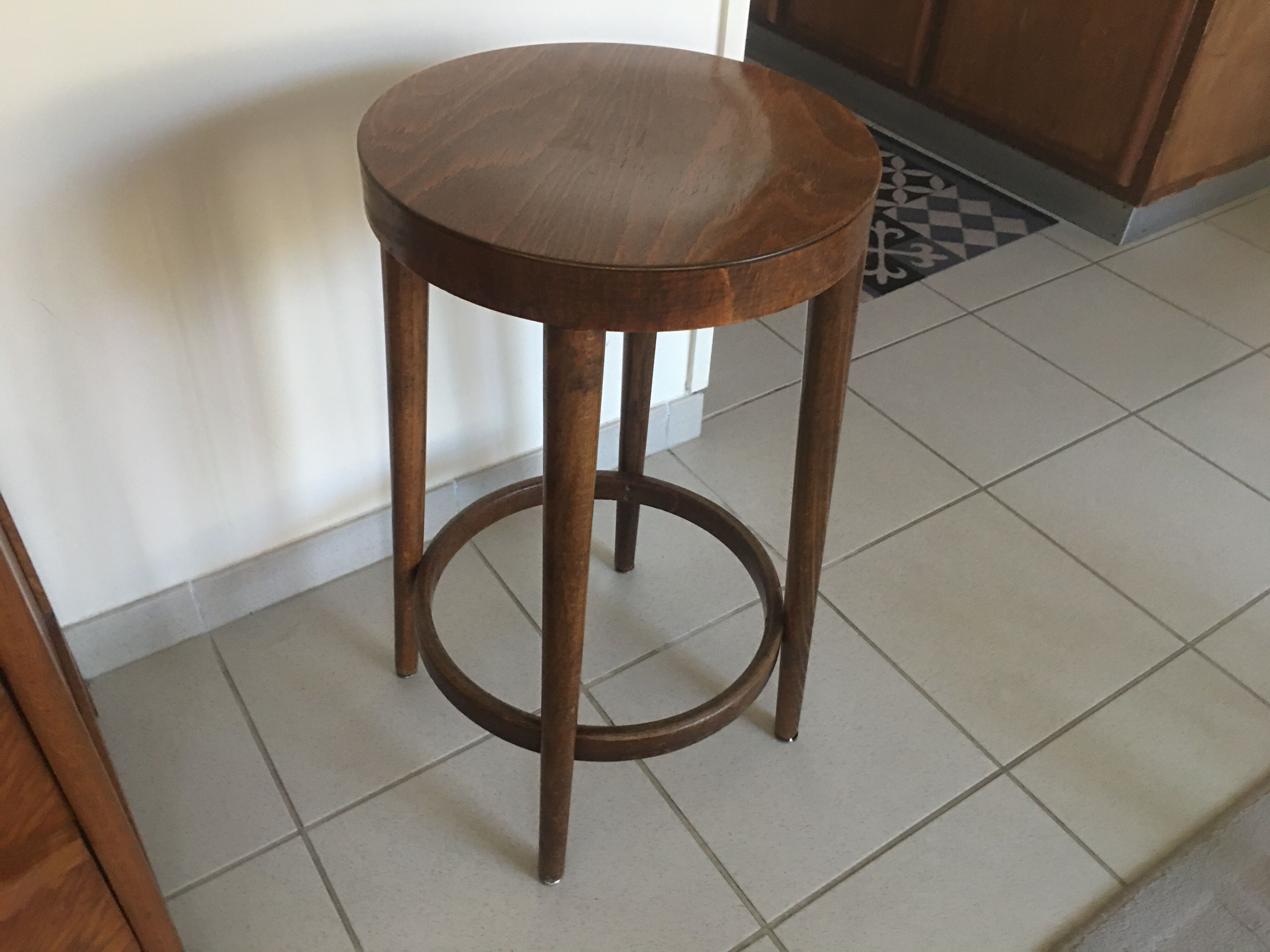 Baumann wooden bar stool