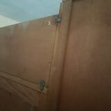 Vintage assymetrical oak cabinet