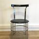 Glass round table and chairs 70/80