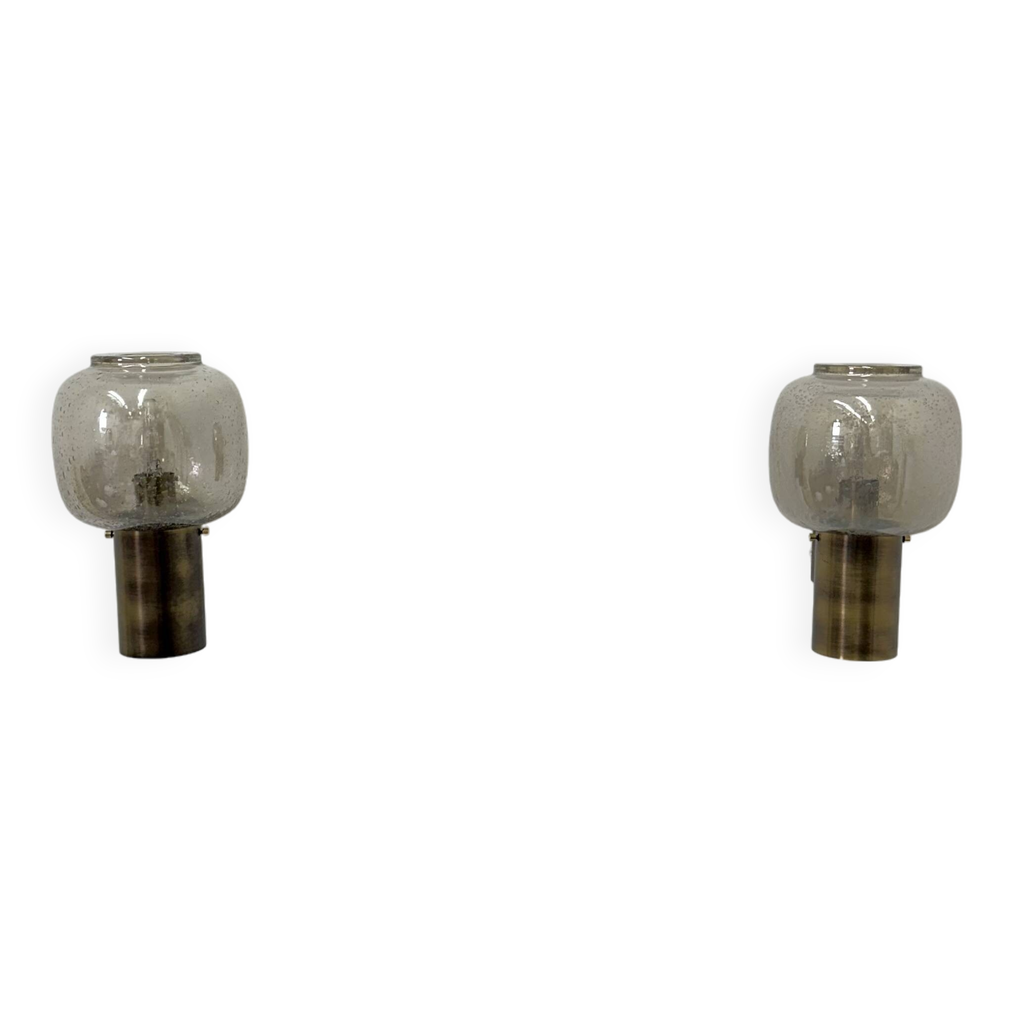Limburg Glashutte wall lamps , 1970s