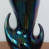 Vase Verceram black 50s/60s