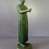 Handcrafted replica of the Charioteer of Delphi sculpture, H36cm