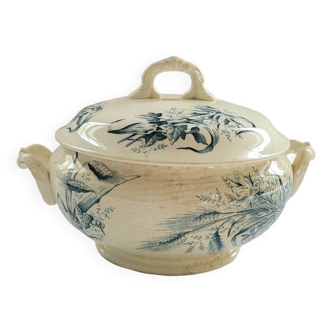 Old earthenware soup tureen