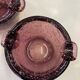 Pair of bubble glass ashtrays