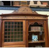 Antique Jugendstil display cabinet, Art Nouveau - Majorelle style