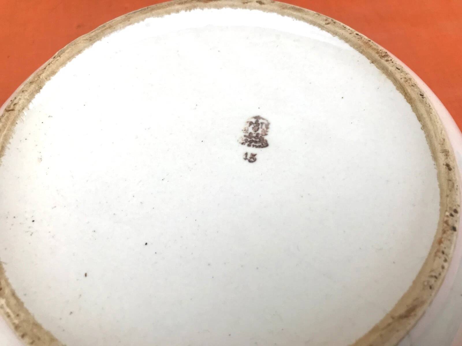 Glazed ceramic salad bowl