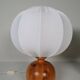 Sculptural modern table lamps from the mid-century in solid pine, Fagerhults Sweden, 1970.