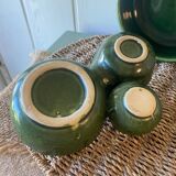 Enamelled ceramic aperitif set