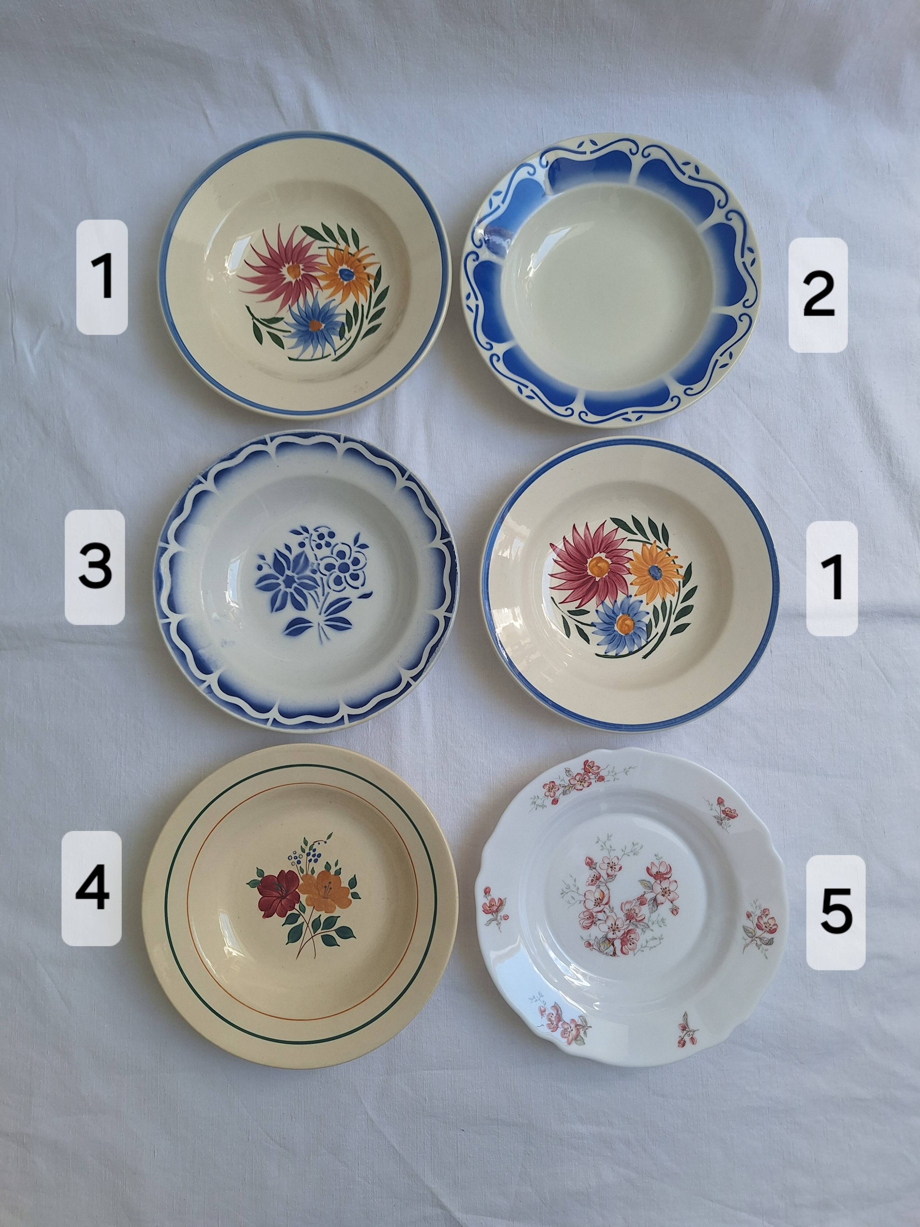 Vintage soup plates