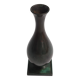 Jacob Ängman for GAB, solid bronze vase, Swedish grace / Art Deco