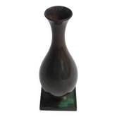 Jacob Ängman for GAB, solid bronze vase, Swedish grace / Art Deco