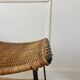 Pair of Raoul Guys stools for Airborne in wicker 1950